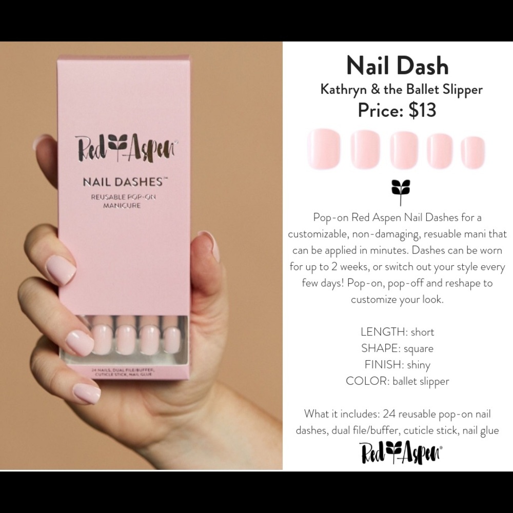 Red Aspen Nail Dashes